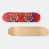 17e eeuw Letter D Skateboard (Horizontaal)
