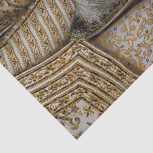 17e eeuw Royal Dress Tissuepapier (Detail)