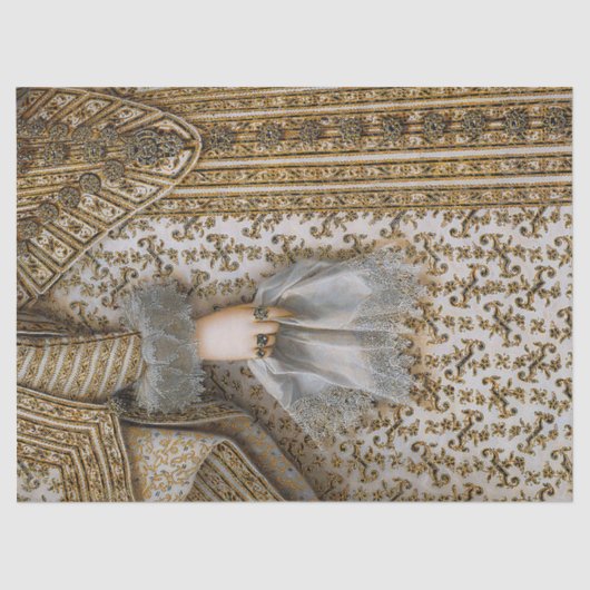 17e eeuw Royal Dress Tissuepapier (Voorkant)