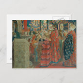 17e eeuw Russische vrouwen in de kerk Briefkaart (Voorkant / Achterkant)