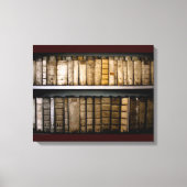 17e eeuw Vellum Bindings Antiek boeken Canvas Afdruk (Voorkant)