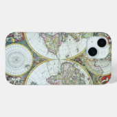 17e-eeuwse antieke wereldkaart, Frederick De Wit Case-Mate iPhone Case (Achterkant (horizontaal))