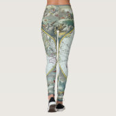 17e-eeuwse antieke wereldkaart, Frederick De Wit Leggings (Achterkant)