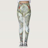 17e-eeuwse antieke wereldkaart, Frederick De Wit Leggings (Voorkant)