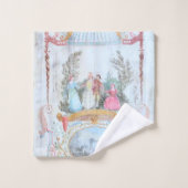 17e-eeuwse kunst Bloemen Vogellandschap Bad Handdoek (Wasdoekje)