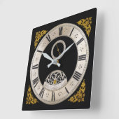 17e eeuwse ontwerp wandklok (Hoek)