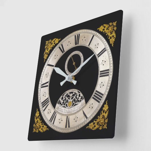 17e eeuwse ontwerp wandklok (Hoek)