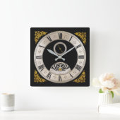 17e eeuwse ontwerp wandklok (Huis)