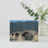 17e-eeuwse steen- en houtKintai-brug, Japan Briefkaart (Staand voorkant)