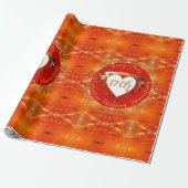 17e huwelijksjubileum Carneliaan Cadeaupapier (Uitgerold)