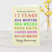 17e Jubileum-mijlpalenkaart Kaart (Gele Bloem)