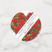 17e Jubileum, Rode anjers Confetti (Kleine voorkant)