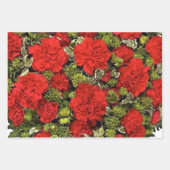 17e Jubileum, Rode anjers Inpakpapier Vel (Voorkant 3)