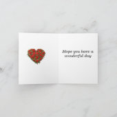 17e Jubileum, Rode anjers Kaart (Binnen)