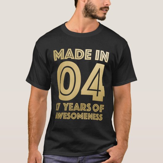 17e leeftijd 17 2004 N T-shirt (Voorkant)