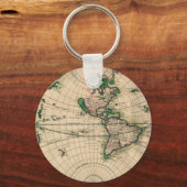 17e nieuwe Wereldkaart Sleutelhanger (Voorkant)