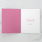 17e shell - verjaardagsdag waterverf Dochter Kaart (Binnen)