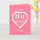 17e trouwdag traditioneel carneool kaart (Gele Bloem)