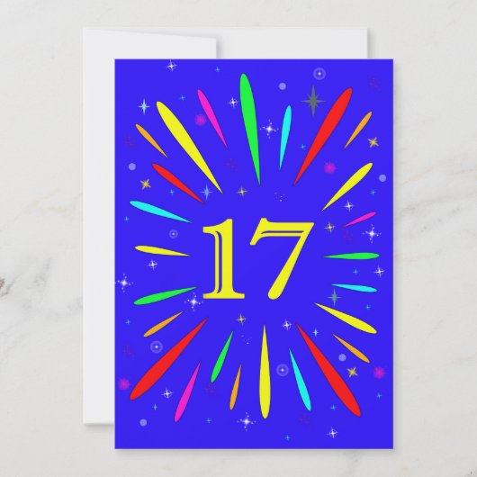 17e Uitnodiging op verjaardag (Voorkant)