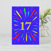 17e Uitnodiging op verjaardag (Staand voorkant)
