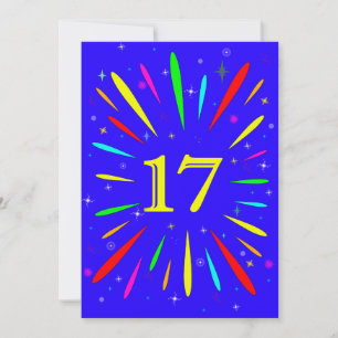 17e Uitnodiging op verjaardag