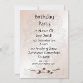 17e uitnodiging van de partij van Birthday (Achterkant)