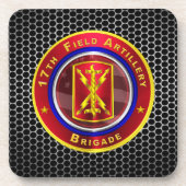 17e veldartillerijbrigade "Thunderbolt" Bier Onderzetter (Voorkant)