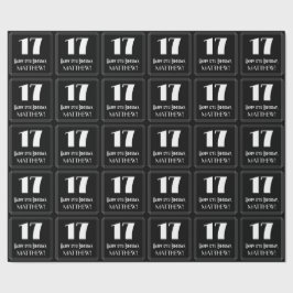 17e verjaardag - Art Deco geïnspireerde look "17", Cadeaupapier