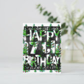 17e verjaardag briefkaart (Staand voorkant)