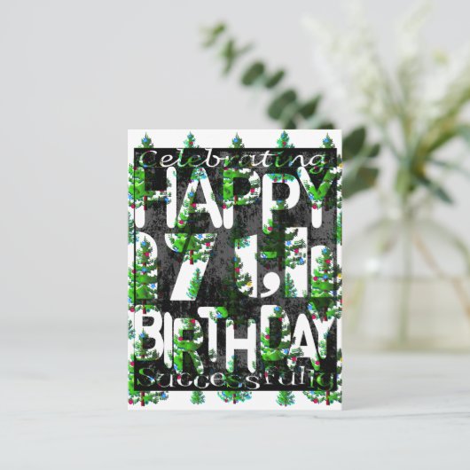 17e verjaardag briefkaart (Staand voorkant)