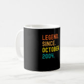 17e verjaardag cadeau 17 jaar oud legende sinds koffiemok (Voorkant links)