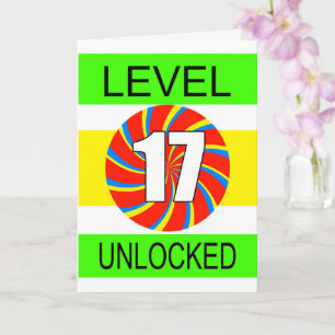 17e verjaardag computergamer kaart