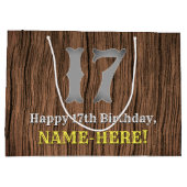 17e verjaardag: Country Western geïnspireerd uiter Groot Cadeauzakje (Achterkant)