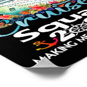 17e verjaardag Cruise Squad Vrienden Familie Vakan Poster (Hoek)