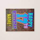 17e verjaardag ~ Fun, geïnspireerd door Urban Graf Legpuzzel (Horizontaal)