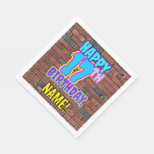 17e verjaardag ~ Fun, geïnspireerd door Urban Graf Servet (Hoek)