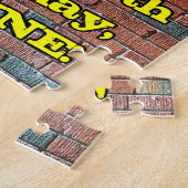 17e verjaardag: Fun Graffiti-geïnspireerde regenbo Legpuzzel (Zijkant)