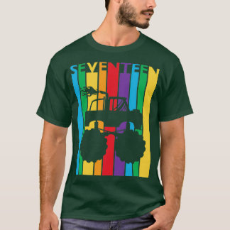 17e verjaardag Gift Sevenn Monster Truck 17 jaar o T-shirt