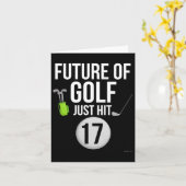 17e Verjaardag Golf T Shirt 17 Jaar Oude Verjaarda Kaart (Gele Bloem)