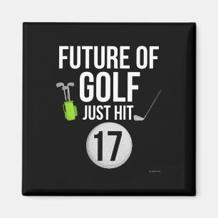 17e Verjaardag Golf T Shirt 17 Jaar Oude Verjaarda Magneet