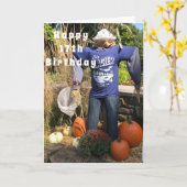 **17e VERJAARDAG** HANGT ROND OM HET TEGEN JE TE Z Kaart (Gele Bloem)