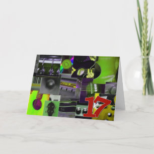 17e verjaardag kaart