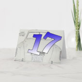 17e verjaardag kaart (Voorkant)