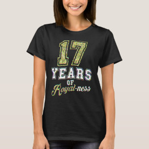 17e verjaardag Koninklijke Koninklijke Thema 17 ja T-shirt
