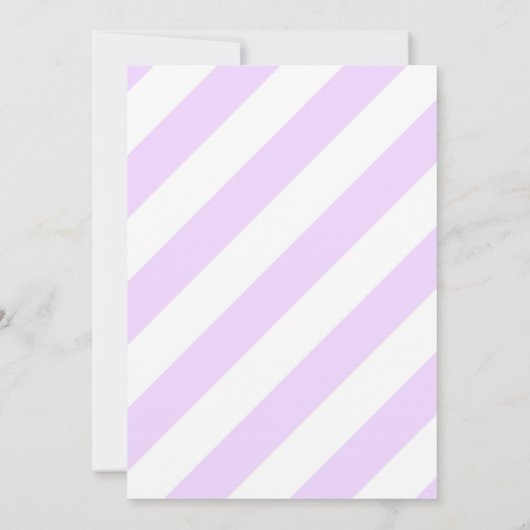 17e verjaardag - Paarse strepen en gouden ballonne Kaart (Achterkant)