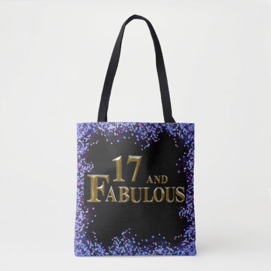 17e verjaardag  tote bag (Voorkant)