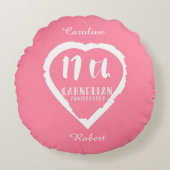 17e verjaardag traditionele carnelische bruiloft rond kussen (Voorkant)