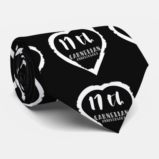 17e verjaardag traditionele carnelische bruiloft stropdas (Opgerold)