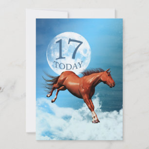 17e verjaardag Uitnodiging Spirit-paard