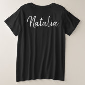 17e verjaardag van de geboorte grote maat t-shirt (Design achterkant)